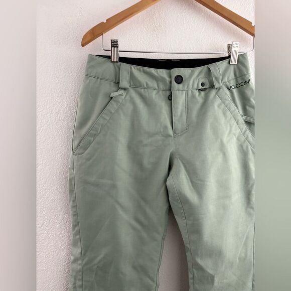 Volcom Frochickie Insulated Snowboard light green women’s Pants size XS - Picture 3 of 13